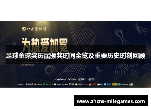 足球金球奖历届颁奖时间全览及重要历史时刻回顾