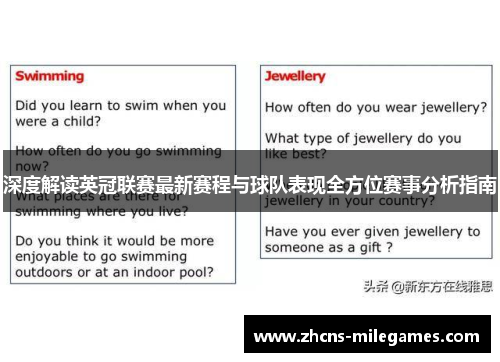 深度解读英冠联赛最新赛程与球队表现全方位赛事分析指南